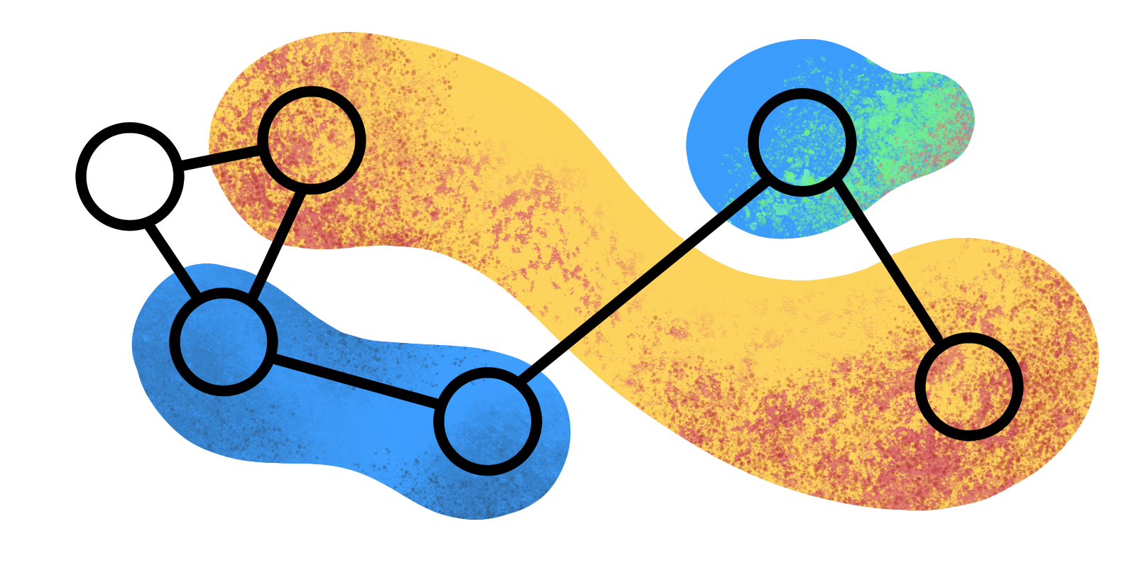 an abstract illustration of a graph datastructure